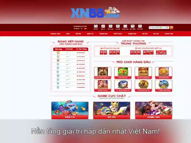 xn88 - Nền tảng trò chơi trực tuyến và cộng đồng người chơi