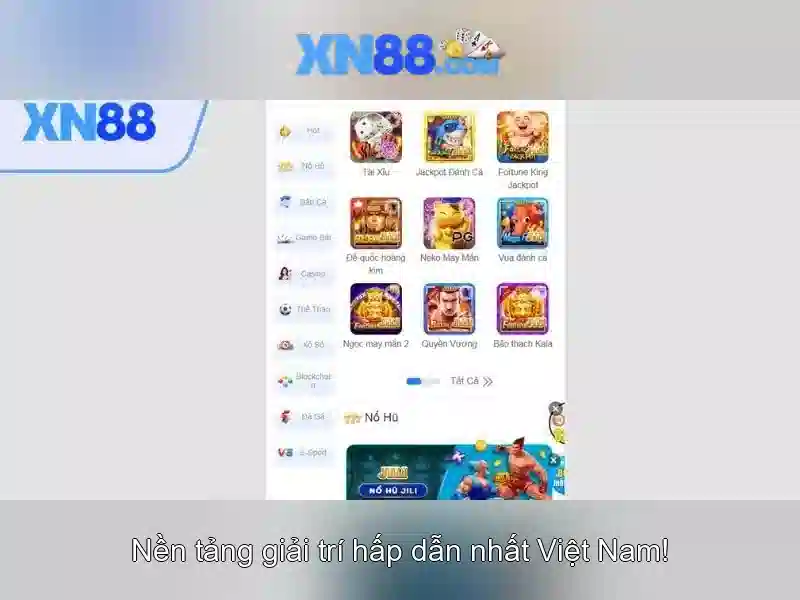 xn88: nền tảng trực tuyến cho trò chơi và cá cược